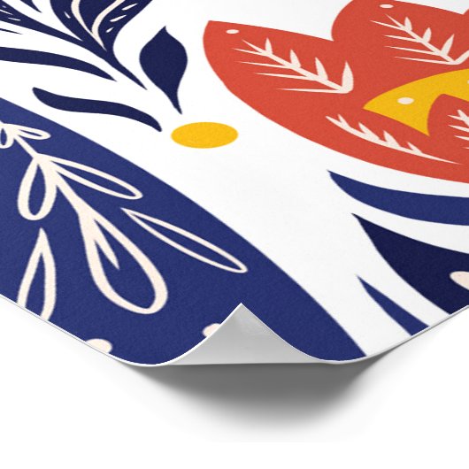 Folkloremuster Poster (Ecke)