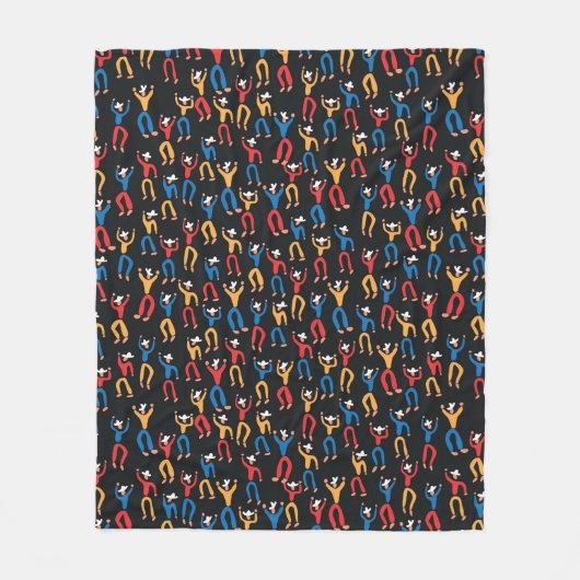 Folkloretanz-Party Fleecedecke (Vorderseite)