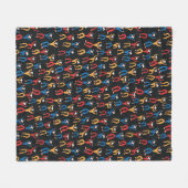 Folkloretanz-Party Fleecedecke (Vorderseite (Horizontal))