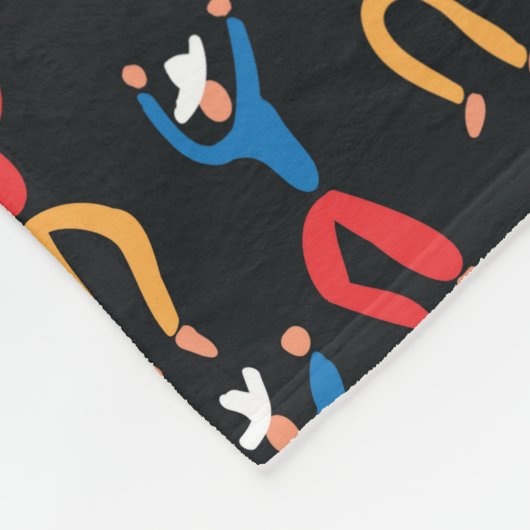 Folkloretanz-Party Fleecedecke (Ecke)