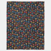 Folkloretanz-Party Fleecedecke (Vorderseite)