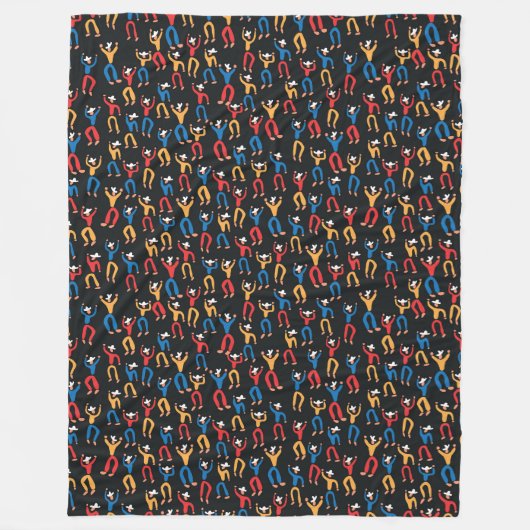 Folkloretanz-Party Fleecedecke (Vorderseite)