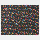 Folkloretanz-Party Fleecedecke (Vorderseite (Horizontal))