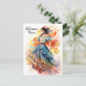 Folklorico Dance Mexico Postcard - World of Dance Postkarte (Stehend Vorderseite)