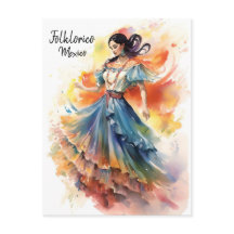 Folklorico Dance Mexico Postcard - World of Dance
