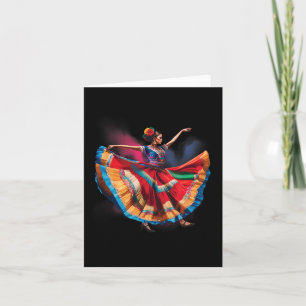 Folklorico Frauen tanzen mexikanisches Erbe Folk D Karte