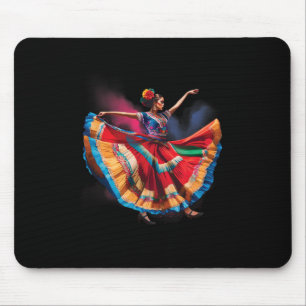 Folklorico Frauen tanzen mexikanisches Erbe Folk D Mousepad
