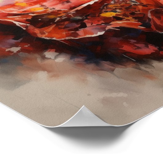 Folklórico-Rhythmen, lebendiges Tanzposter Poster (Ecke)