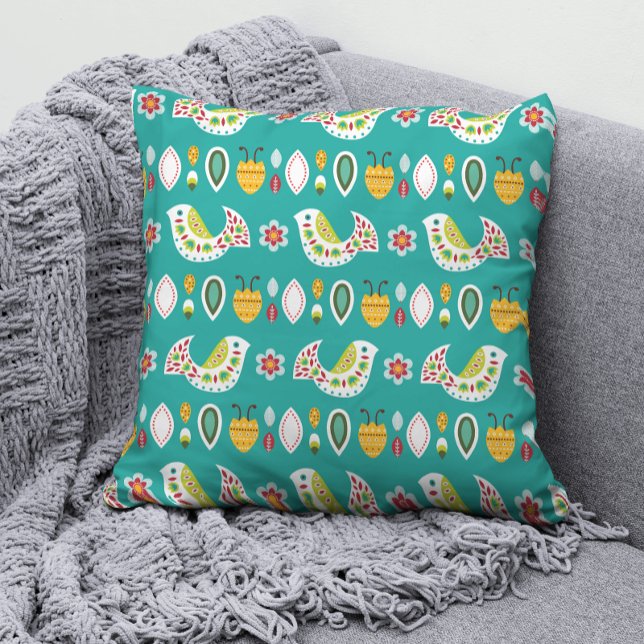 Folklorico Vogelmuster Kissen (Von Creator hochgeladen)