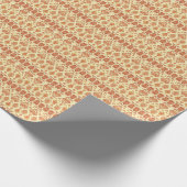 Folklorisches Batik florales ethnisches Muster Geschenkpapier (Ecke)