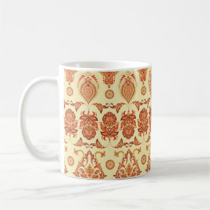 Folklorisches Batik florales ethnisches Muster Kaffeetasse