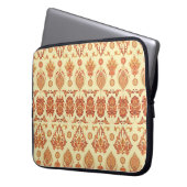 Folklorisches Batik florales ethnisches Muster Laptopschutzhülle (Vorderseite Links)