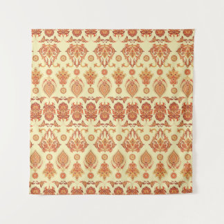 Folklorisches Batik florales ethnisches Muster Wandteppich