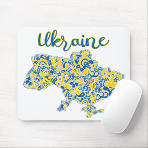 Folklorisches Muster und ukrainische Typografie Mousepad
