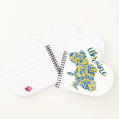 Folklorisches Muster und ukrainische Typografie Notizblock (Innenseite)