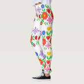 Folkloristische Blume Leggings (Links)