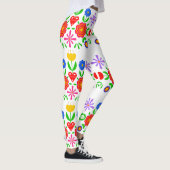 Folkloristische Blume Leggings (Rechts)