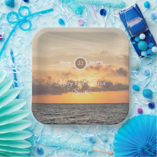 Folklostrandvormittag Hochzeitspapier-Teller Pappteller (Party)