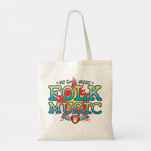 Folkmusik Soul Tote Bag Tragetasche (Rückseite)