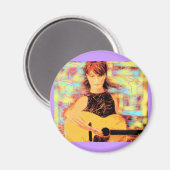 Folksängerin Magnet (Vorderseite/Rückseite)