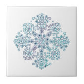 Folkstickerin Mandala Fliese (Vorderseite)