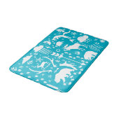 Folkswald Adventure Bear Fox Deer Boys Room Badematte (Schrägansicht)