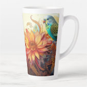 Folksy Blue Parakeets mit Paisley und Blume Milchtasse (Rechts)