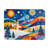 Folksy Christmas   Magnet (Horizontal)
