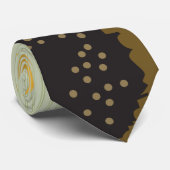 Folksy Green Sunflower Wedding Striping Krawatte (Gerollt)