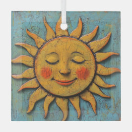 Folksy Sun Ornament Aus Glas