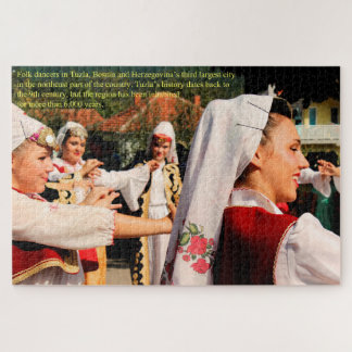 Folktänzer in Tuzla Bosnien Large Puzzle