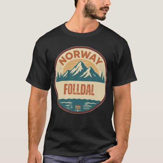 Folldal, Norge Norwegen T-Shirt (Vorderseite)