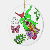 Follikuläres Lymphom-Bell-Band Keramik Ornament (Links)