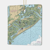 Follinsel South Carolina Chart Keramikornament (Links)