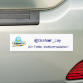 Follow-me auf Twitter Autoaufkleber (Auf Auto)