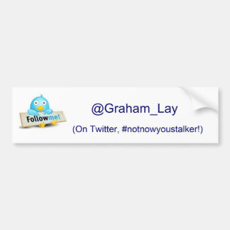 Follow-me auf Twitter Autoaufkleber