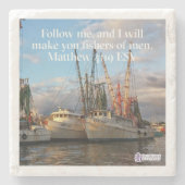 "Follow Me" Inspiration Stone Untersetzer (Vorderseite)