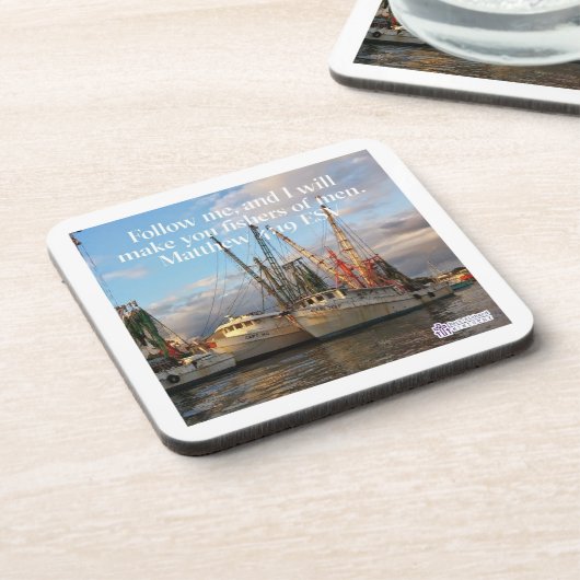 "Follow Me" Inspirational Cork Untersetzer (Linke Seite)