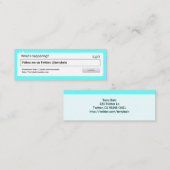 Follow-me (was Ereignis ist) Mini Visitenkarte (Vorne/Hinten)