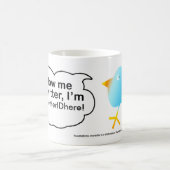 Follow-me @ (YourNameHere) SCHALE Kaffeetasse (Mittel)