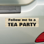 Follow-me zu einem TEE-PARTY Autoaufkleber (Auf Auto)