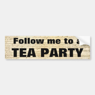 Follow-me zu einem TEE-PARTY Autoaufkleber