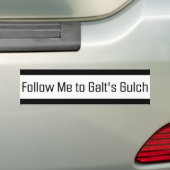 Follow-me zu Galts Gulch Autoaufkleber (Auf Auto)