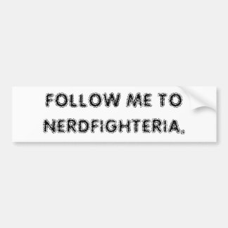 Follow-me zu Nerdfighteria. Autoaufkleber