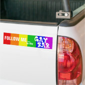 FOLLOW-ME ZUM HOMOSEXUELLEN BAR AUTOAUFKLEBER (Auf Lkw)