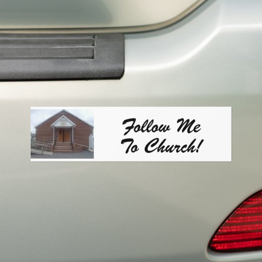 Follow-me zur Kirche Autoaufkleber (Auf Auto)