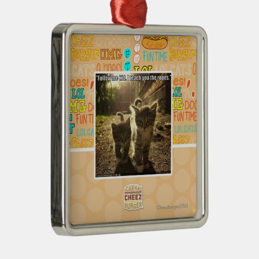 Follow-mekind Silbernes Ornament (Rechts)