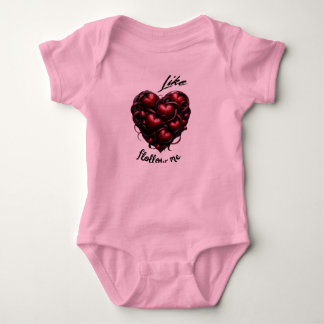Follow My Heart – Moderne & Lebendige Kunst Baby Strampler