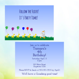 Follow the flock Invitation Einladung