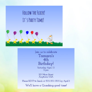 Follow the flock Invitation Einladung